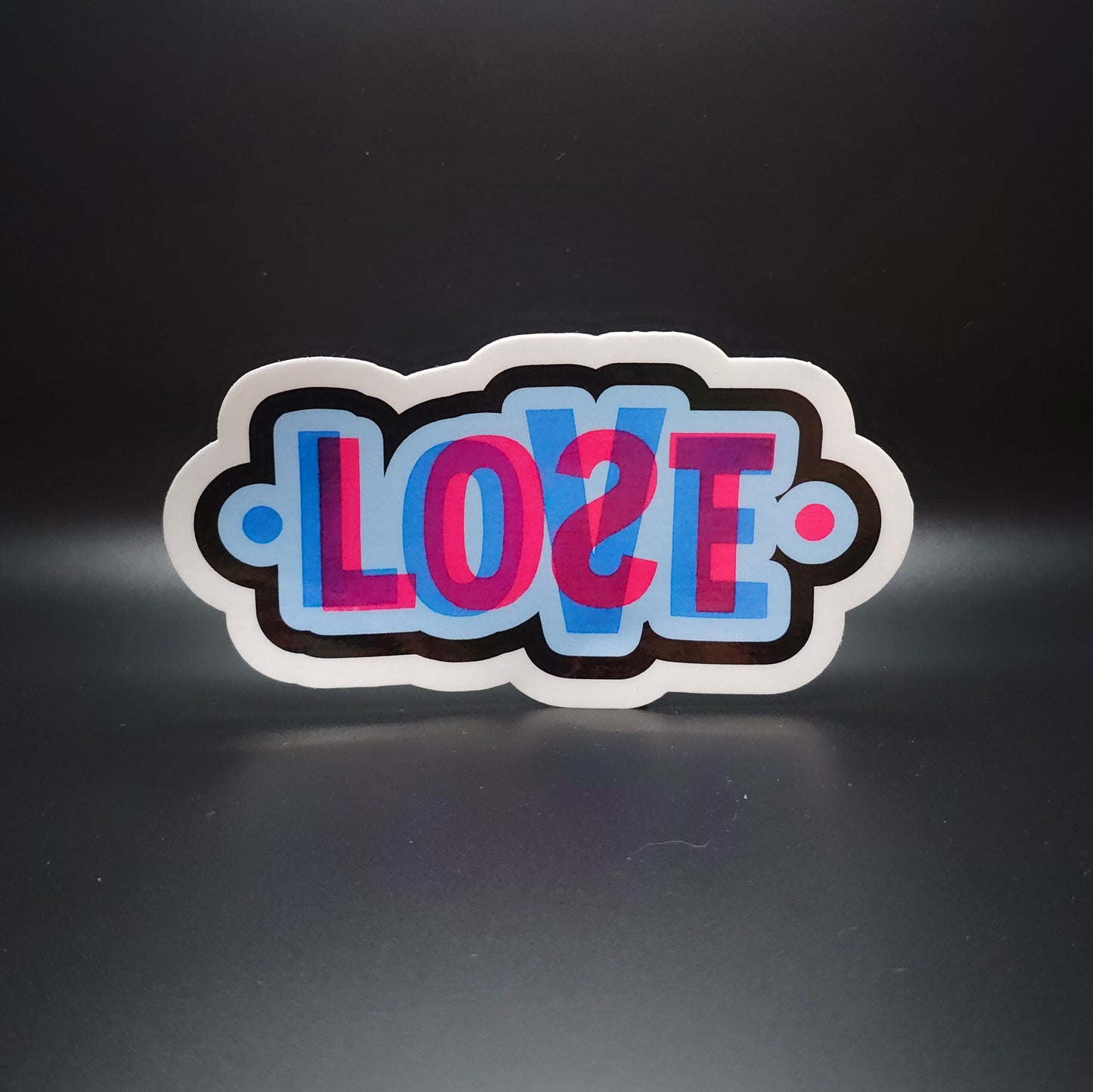 LOVE|LOST Die-cut vinyl sticker pair