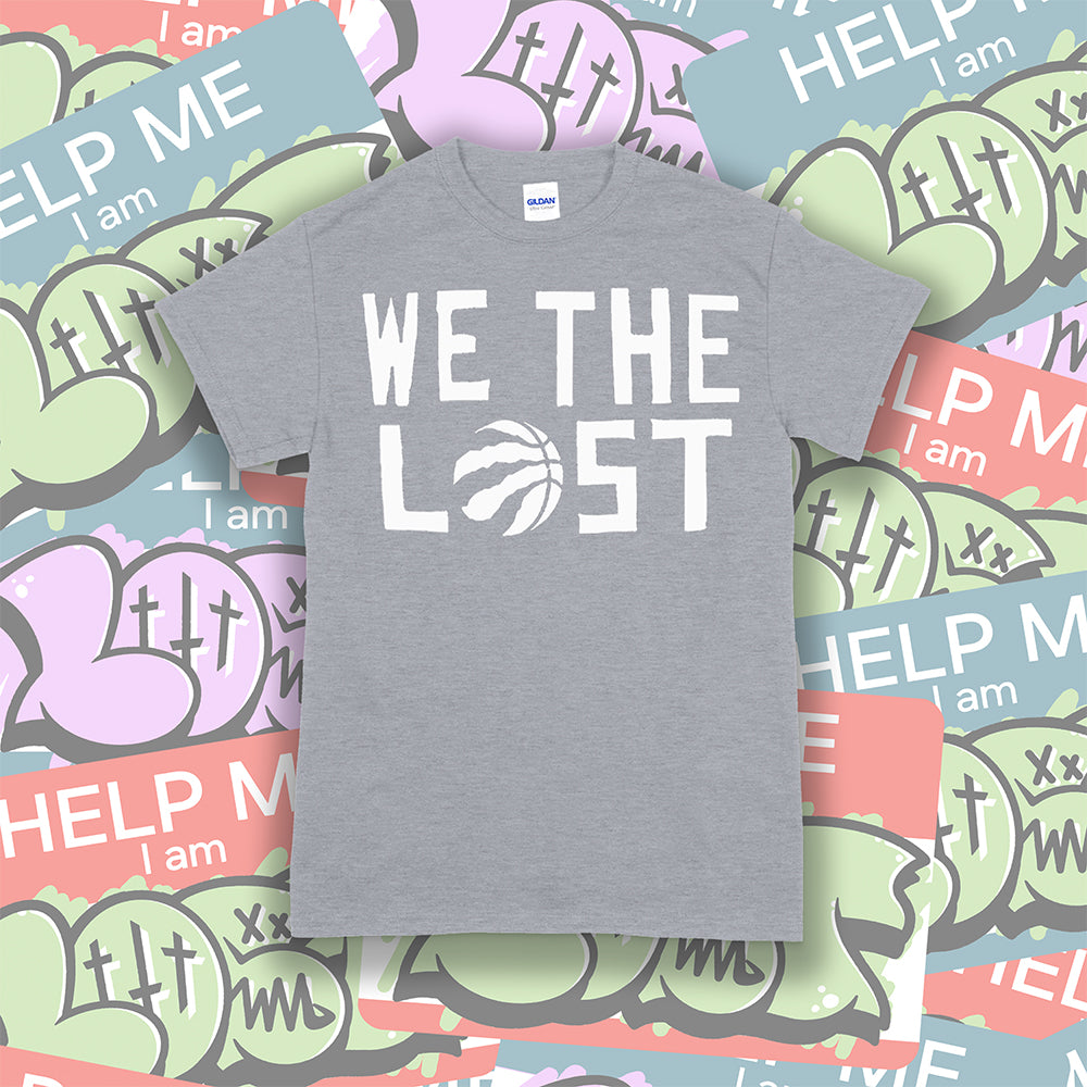 We The Lost White Logo April Presale Small Gray